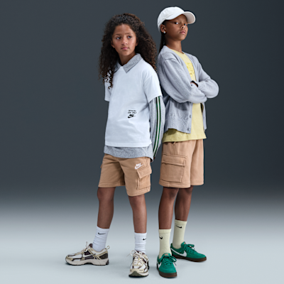 Nike Sportswear Club Big Kids' French Terry Cargo Shorts. Nike.com
